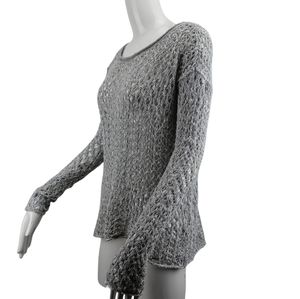 HOLLISTER Gray Long Sleeve Round Neck Sweater